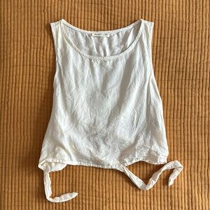 White Sleeveless Top from Sozy